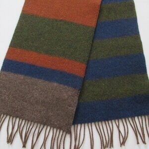 Banana Republic Striped Wool Scarf Made in the UK Whimsical